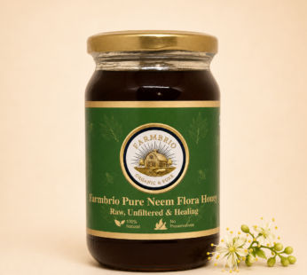Farmbrio Pure Neem Flora Honey 500 ML | Raw & Unfiltered Monofloral Honey | 100% Natural, No Preservatives (Copy)