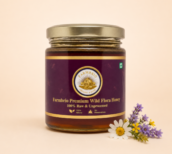 Farmbrio Premium Wild Flora Honey | 100% Raw & Unprocessed Natural Honey | No Preservatives